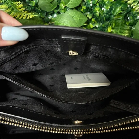 Kate Spade Black Saffiano Satchel Bag - Picture 7 of 12